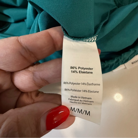 Beyond Yoga women's In stride half zip polyester pullover size medium teal -Flaw - Picture 10 of 13